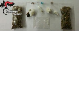 Stupefacente in sequestro