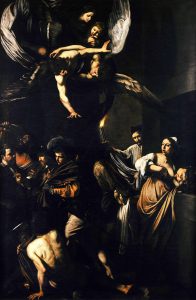 Caravaggio_-_Sette_opere_di_Misericordia_(1607,_Naples) 1