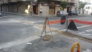 Foto di Francesco Manfuso - Luogo dell'incidente, via Minniti angolo via Oberdan