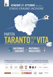 “Taranto per la vita”: presentato al Comune l’evento della Nazionale Cantanti