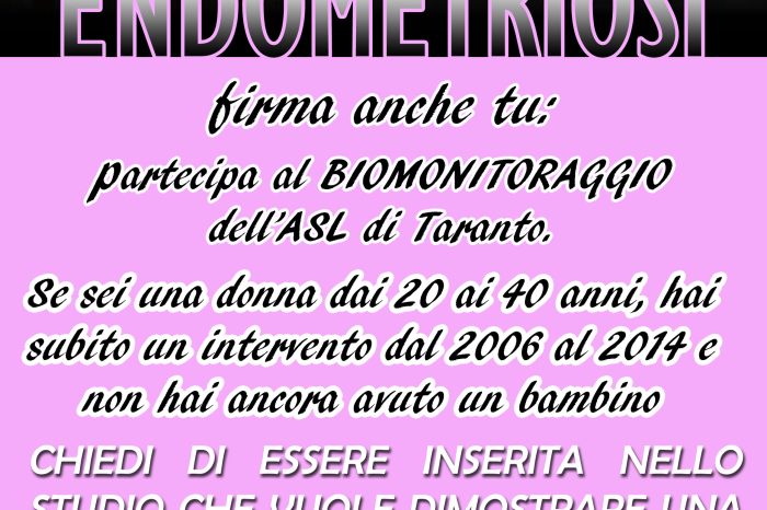 Endometriosi: Conferenza stampa di Taranto LIDER sul biomonitoraggio.