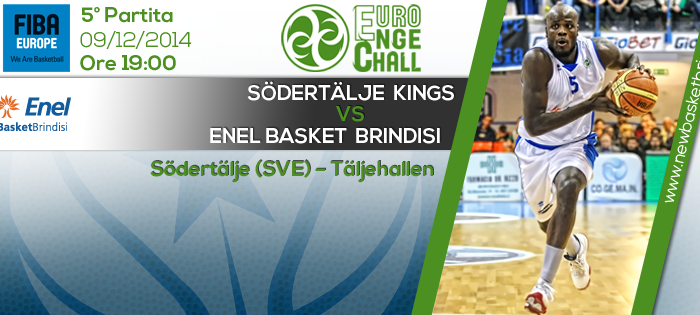 Basket Eurochallenge: L'Enel Brindisi stravince contro il Södertälje Kings e passa il turno