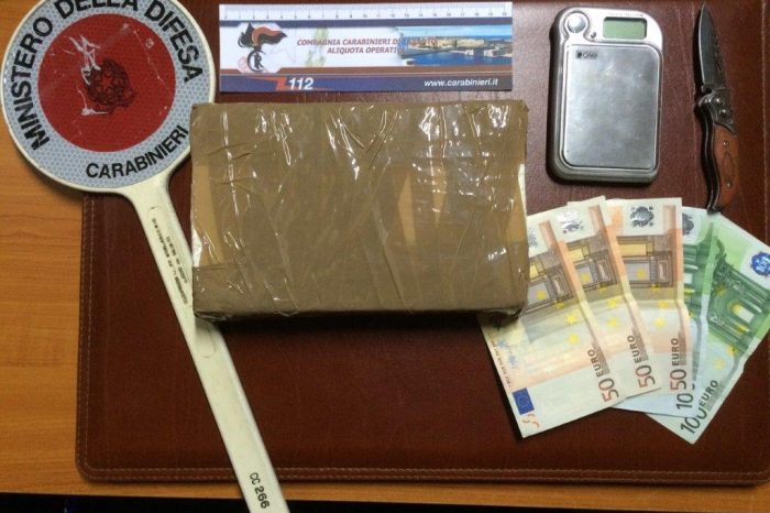 Taranto: Arrestati due tarantini sorpresi con un chilogrammo di cocaina.