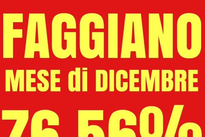 Faggiano (TA) - Altro record per il piccolo paesino di Taranto: A dicembre i cittadini hanno differenziato per il 76,56%