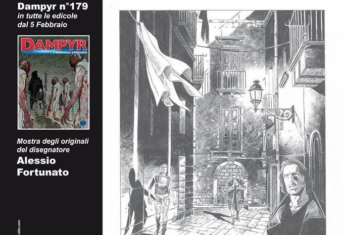 La scuola “Grafite” porta a Taranto le tavole originali dell’albo a fumetti “Dampyr – L’ospedale stregato”.