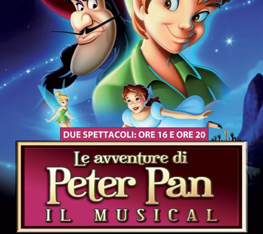 Il 12 Aprile in arrivo al Teatro Paolo Grassi il grande musical di Peter Pan