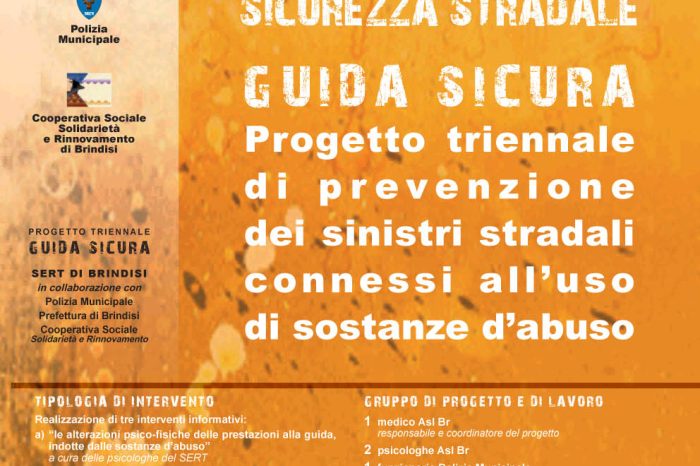 Brindisi: Asl, venerdì si conclude il progetto "Guida Sicura"