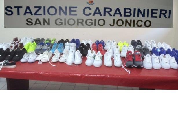 Taranto e provincia -Task force dei Carabinieri su merce contraffatta. 4 denunce.