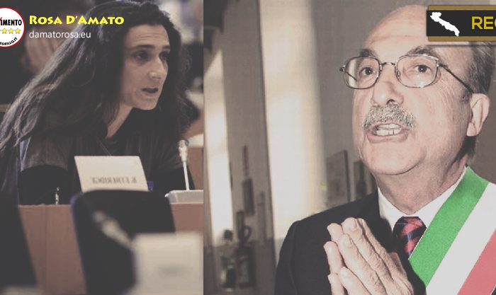 Taranto -Rosa D'Amato(M5s) chiede la testa del Sindaco Stefàno: "Città allo sbando"