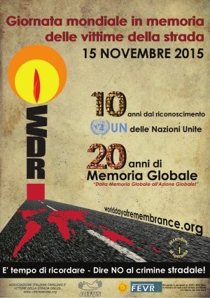 Taranto - Il 15 Novembre si ricordano le vittime della strada