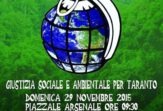 Taranto - Domenica 29 in piazza per "giustizia sociale e ambientale"