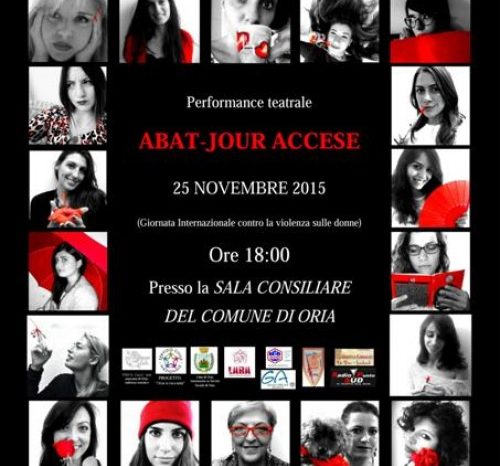 Oria (Brindisi): Il 25 novembre va in scena “Abat-jour accese” per la Giornata contro la Violenza sulle donne: