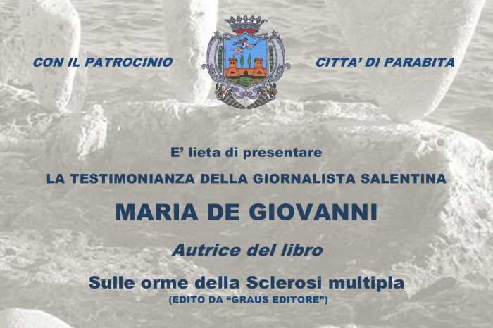 Lecce -  Continua il tour di Maria De Giovanni. Il 6 dicembre, sarà  a Parabita