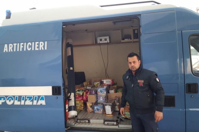Taranto - Botti illegali. La Polizia ne sequestra 150kg