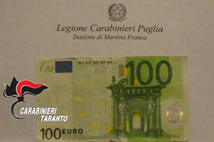 Taranto  - "Mi cambia 100 euro?" Denunciato per spaccio di denaro falso un 34enne.