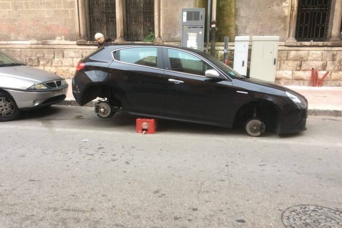 Taranto - Un fenomeno che ha preso piede: i furti di pneumatici