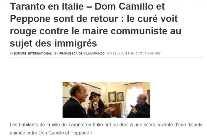 Taranto - "Don Camillo e Peppone sono tornati". Ecco come la stampa francese commenta Taranto