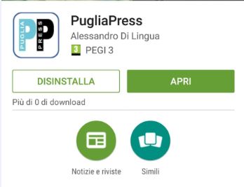 Arriva l'app di PugliaPress disponibile nel Play Store di Google.
