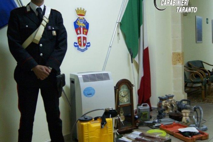 Taranto - Attenzione alla vostra casa al mare. I Carabinieri arrestano "topo d'appartamento"