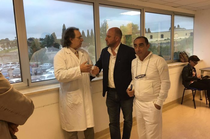 Taranto - Ospedale di Castellaneta, nel reparto di Oncologia malati costretti in spazi stretti ed angusti