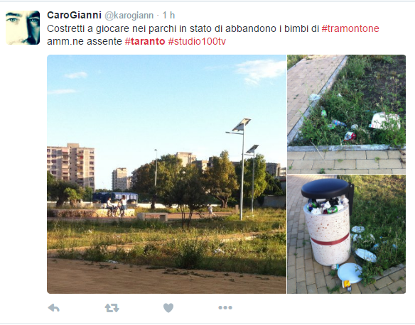 Taranto - Città sommersa dai rifiuti e l'indignazione viaggia sui social|GUARDA