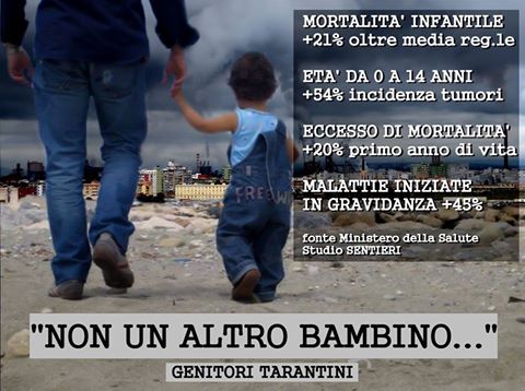 Taranto - Manifesto shock al Porto Mercantile dei "Genitori Tarantini"