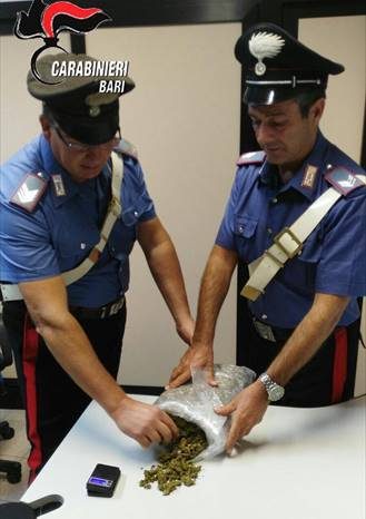 Bari - Aveva nascosto 1,2 kg di droga tra le balle di fieno, arrestato Albanese