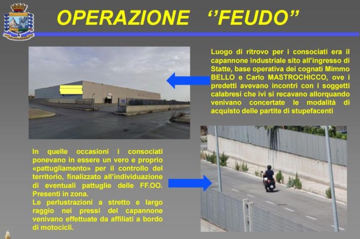 Taranto -  "Operazione Feudo" ai domiciliari il braccio destro del boss "Pelè"