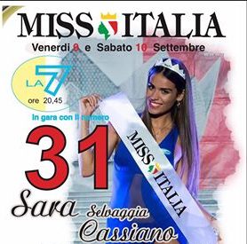 Brindisi- Sara Cassiano alla finalissima di Miss Italia. La sindaca Carluccio: " spero che tutti i nostri concittadini la sostengano”