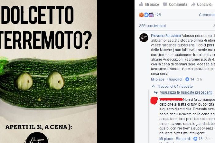 Brindisi- "Dolcetto o Terremoto?" e la pubblicità su FB fa esplodere la polemica.