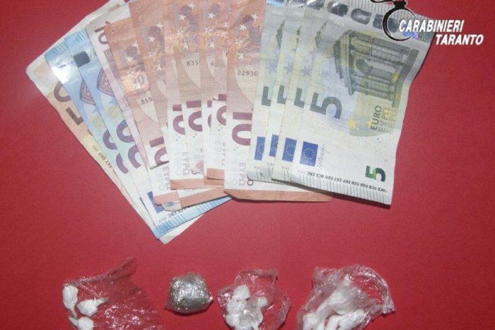 Taranto - Cocaina, anfetamine e hashish, due giovani finiscono nei guai.