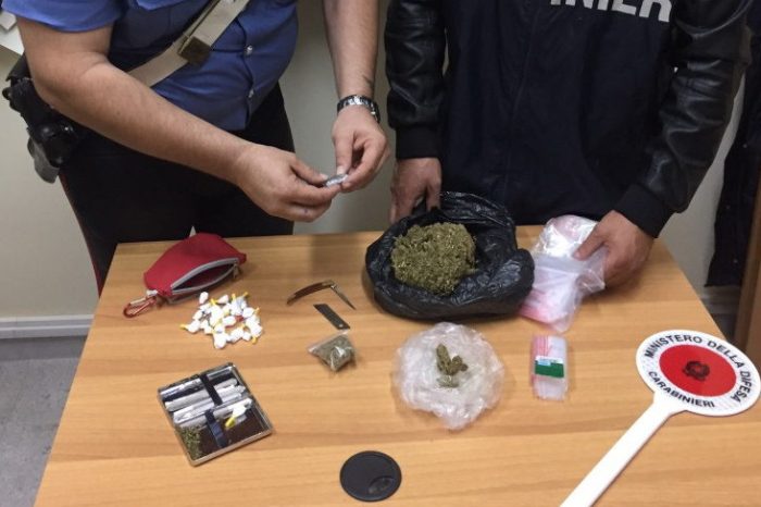 Brindisi- In casa con marijuana, hashish e cocaina. Arrestato 21enne