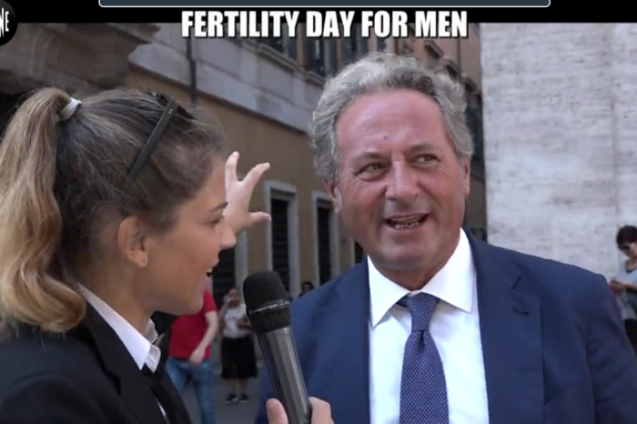 Brindisi- Fertilità maschile e #FERTILITYDAY. LE IENE incalzano anche il Senatore Iurlaro.