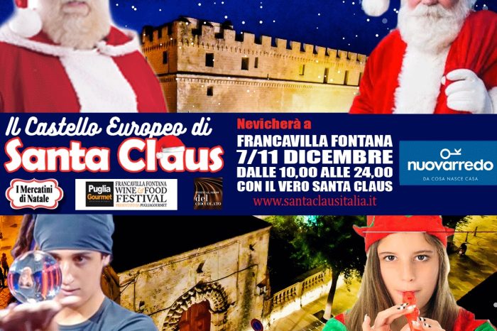 Nevicherà al Castello di Santa Claus a Francavilla Fontana dal 7 all’11 dicembre