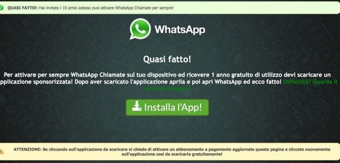 Italia- Occhio alla truffa su Whatsapp, le indicazioni della Polizia Postale