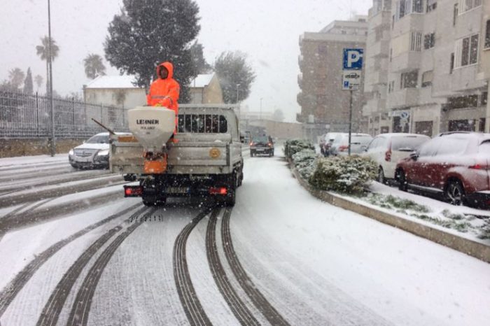 Brindisi- Emergenza neve: un esame superato grazie a un'azione organizzata e coordinata