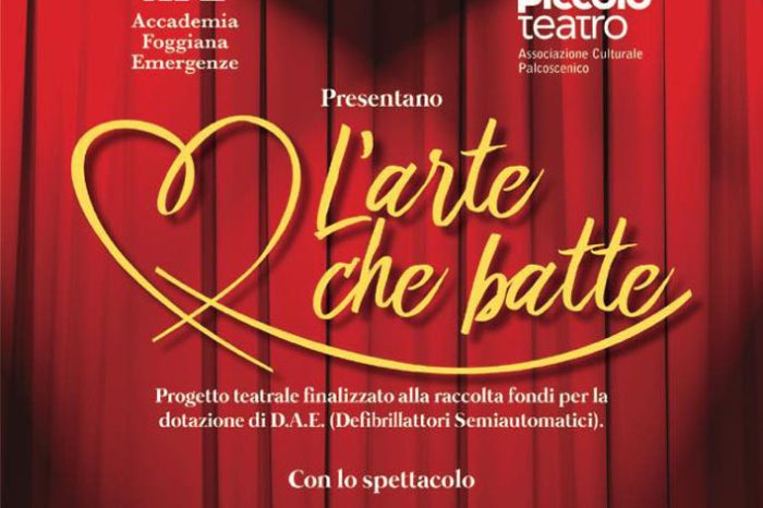 Foggia - il progetto teatrale "L'arte che batte", conferenza di presentazione domani a Palazzo di Città