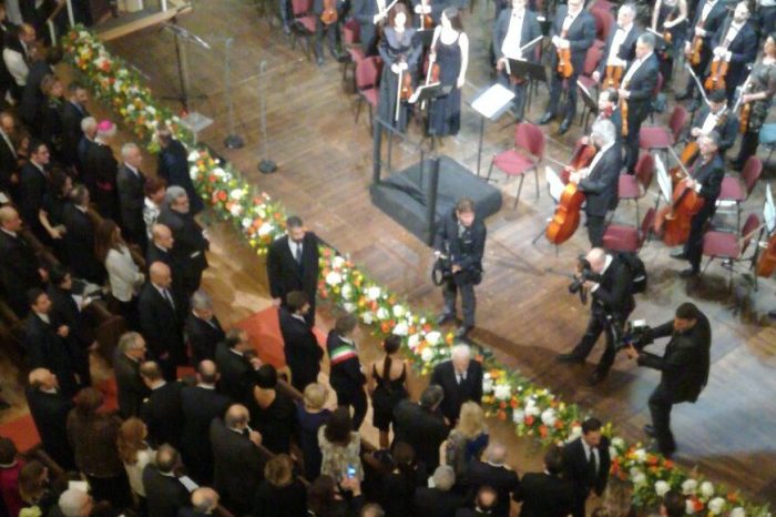 Lecce- Il Presidente della Repubblica Mattarella inaugura il nuovo Teatro Apollo. LE FOTO