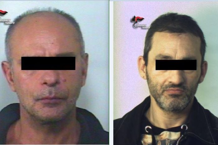 Taranto - Colpo d'occhio dei carabinieri, parte l'inseguimento e ne arrestano due | FOTO e NOMI