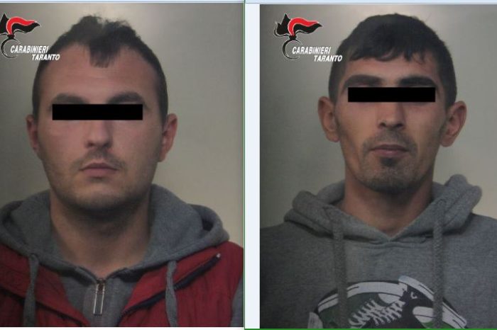Taranto - "Rivuoi le tue cose? Pagaci e non chiamare i carabinieri", arrestati due rumeni | NOMI e FOTO
