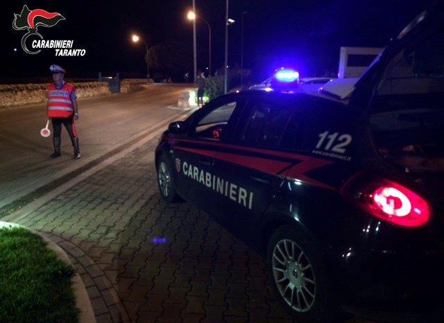 Taranto - Controlli straordinari dei Carabinieri: 3 arresti e 6 denunce.