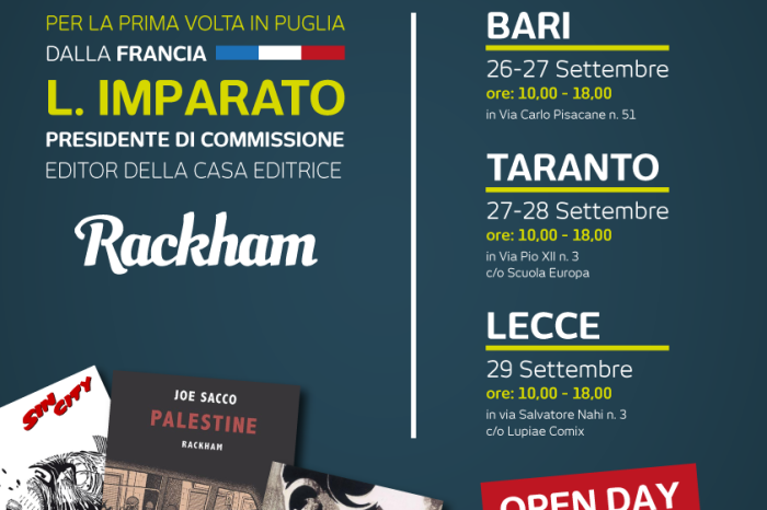 Taranto - Al via i colloqui professionali "Grafite" con l'Editore della Rackham, Latino Imparato. | DATE E INFO