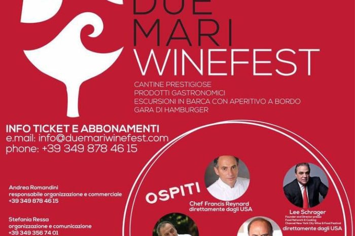 Taranto - Due Mari WineFest, arrivano anche Vespa e Vissani. Ecco il programma completo e come partecipare