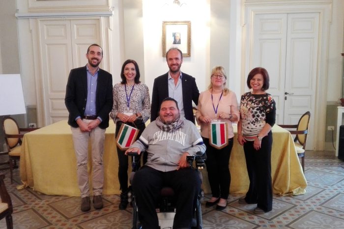 Brindisi- Progetto internazionale sull'inclusione fra disabili e  normodotati, ricevute dal sindaco di Fasano 4 delegazioni straniere