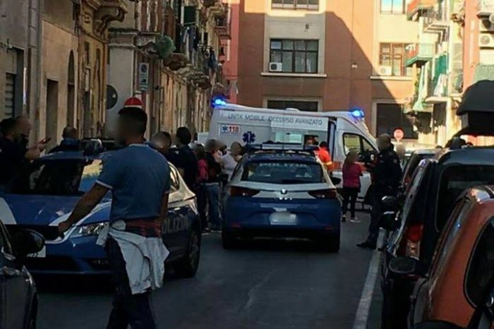 Taranto - Scoppia la lite e lo picchiano con il casco, Polizia sul posto.