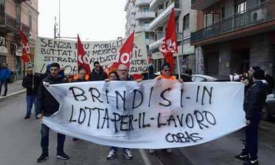 Brindisi- Il Cobas dichiara lo stato di agitazione dei lavoratori della Gse