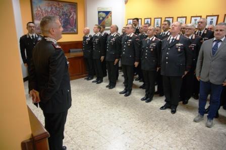 Brindisi- Visita al Comando Provinciale Carabinieri del Comandante della Legione “Puglia”, Generale di Brigata Giovanni Cataldo