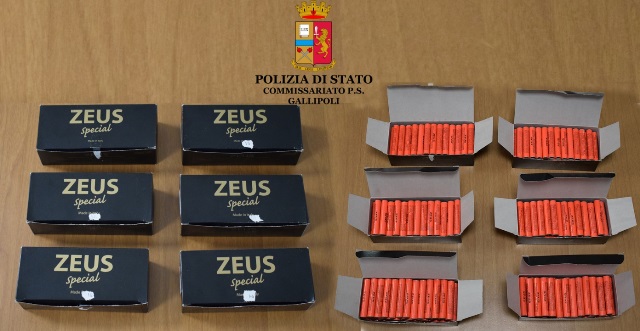 Lecce- Botti di Natale, sequestrati 309 prodotti pirotecnici tipo “petardi”
