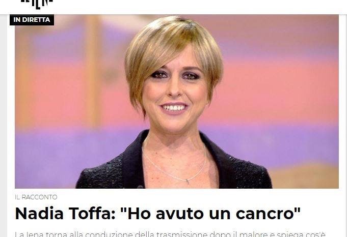 Taranto - Nadia Toffa torna a Le Iene: "Ho avuto un cancro."
