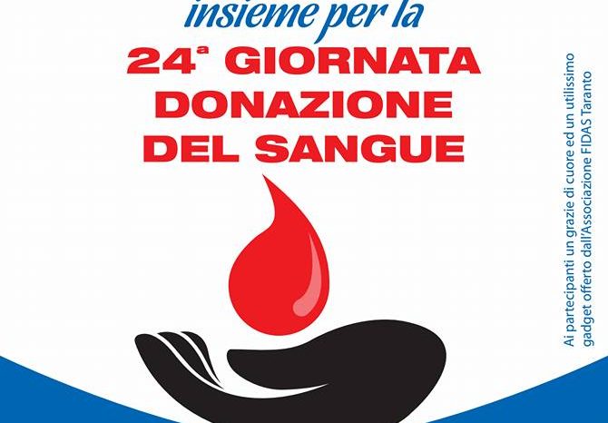 Taranto - 24° Giornata della donazione del sangue. | DOVE e QUANDO